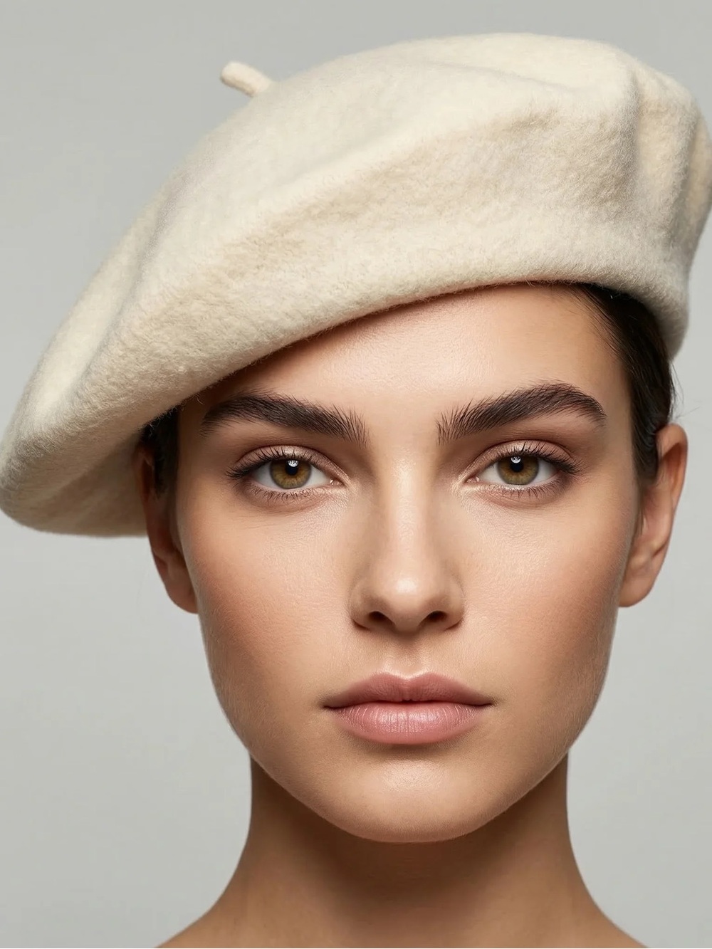 Polo by Ralph Lauren Cream Wool Beret